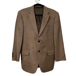 JoS. A. BANK Brown Silk Wool Blend Suit Jacket Sport Coat Sz 40S